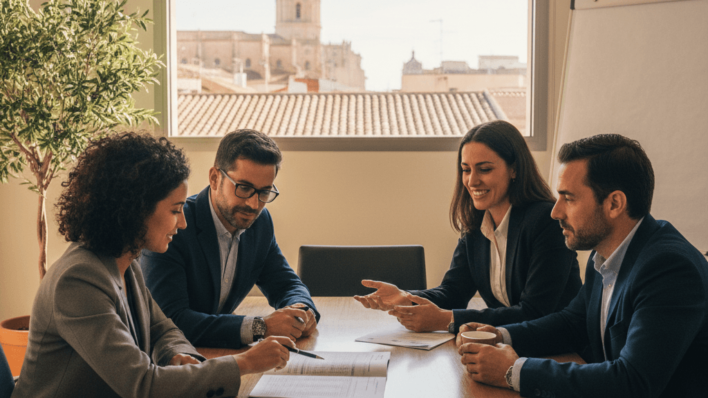 Consultor de Asesoría Murcia asesorando a un autónomo sobre regularización de facturas