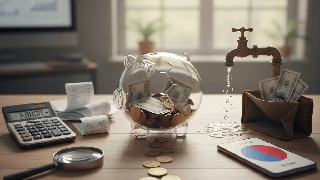 Gráfico de indicadores clave (KPI) para detectar fugas de dinero en la empresa