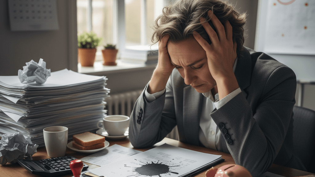 Tabla ilustrativa de sanciones y recargos habituales por errores en la declaración